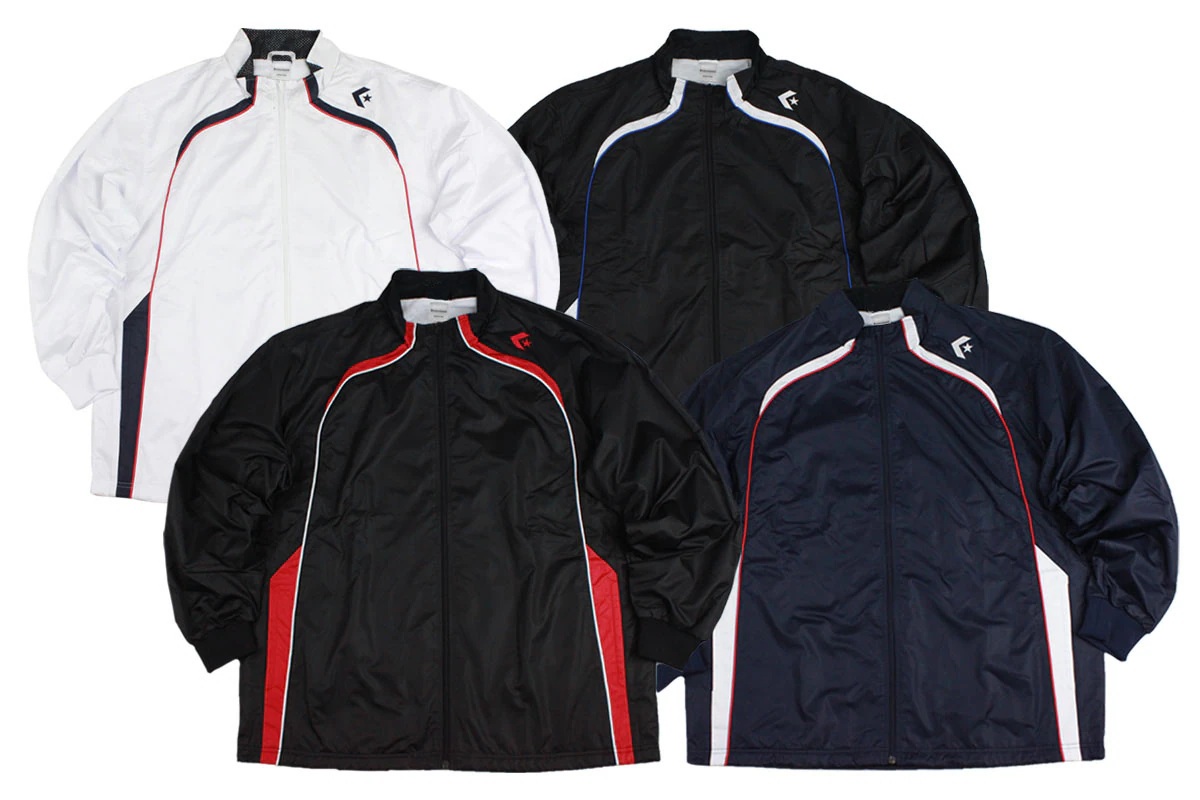 【4色展開】【140-160サイズ展開】【ジュニア】コンバース CONVERSE Jr.ウォームアップジャケット【CB482503S】※セットアップ可能