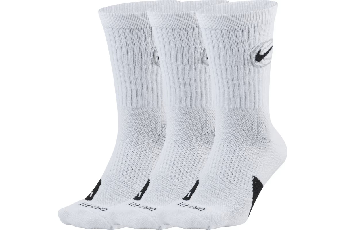 ナイキ NIKE エブリデイクルーソックス3足組（ホワイト/ブラック）【DA2123-100】 ▲■