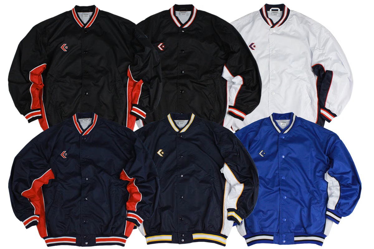 【6色展開】【140-160サイズ展開】【ジュニア】コンバース CONVERSE Jr.ウォームアップジャケット［前ボタン］【CB482501S】※セットアップ可能