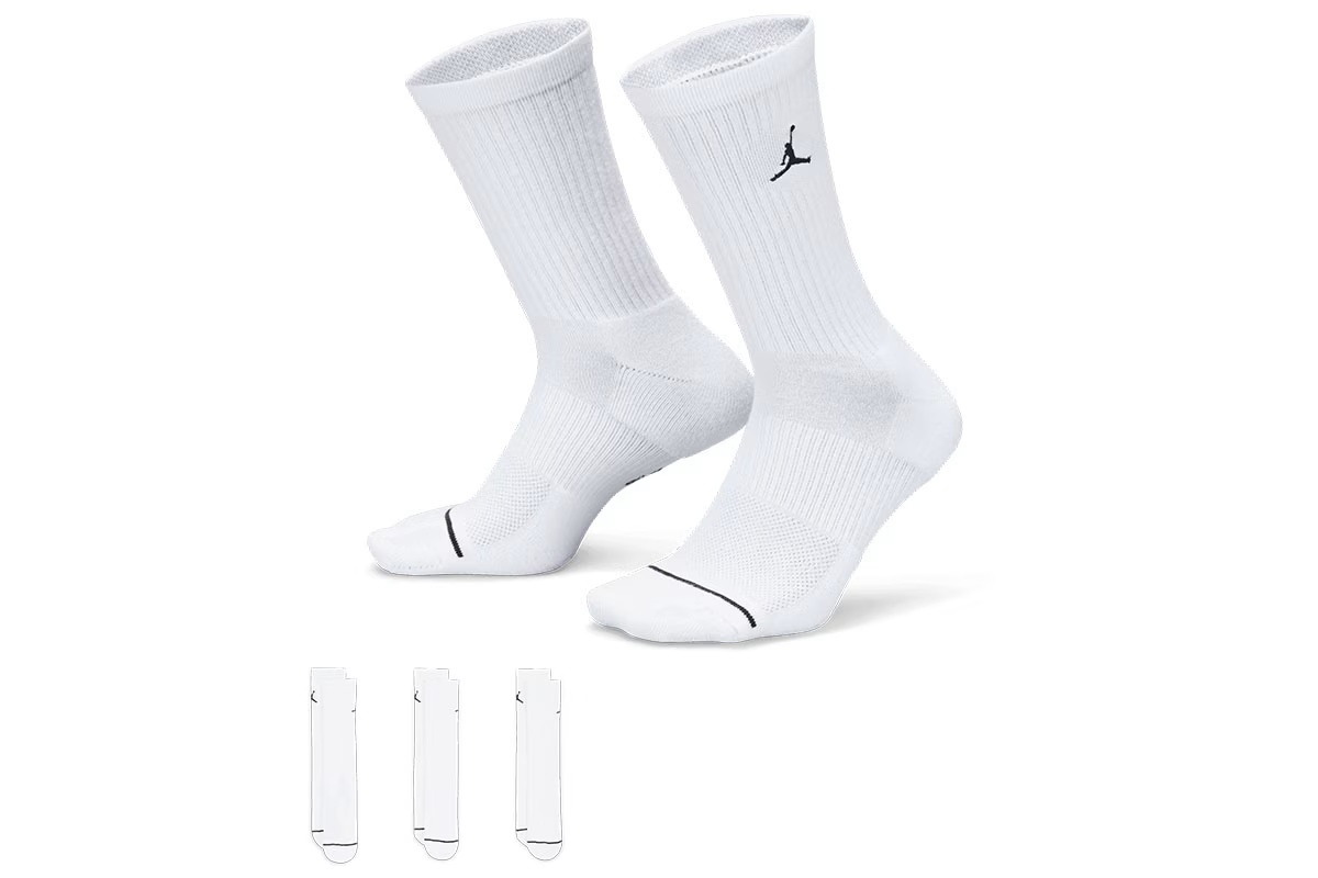 エブリデイ クルー ソックス3足組 ジョーダン 【DX9632-100】 バスケ バッソク 靴下 ▲■