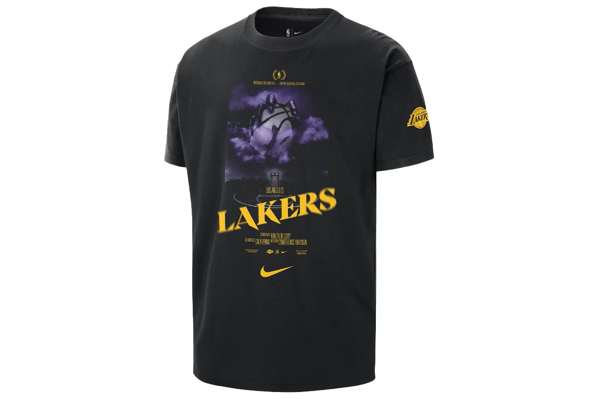 NBA ロサンゼルス レイカーズ コートサイドTシャツ ナイキ 【HJ2685-010】 バスケ tシャツ 半袖 