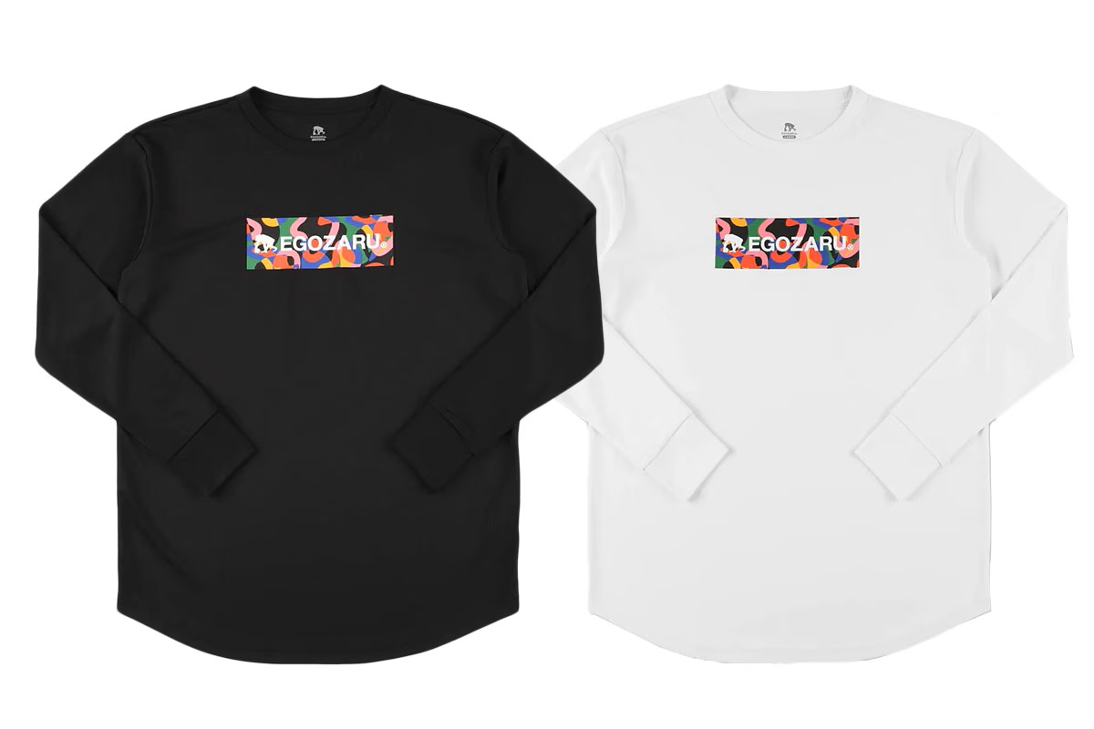 ポップパターンボックスロゴ ロングスリーブTシャツ エゴザル 【EZFW25ULS020】 バスケ ロンt 長袖 練習