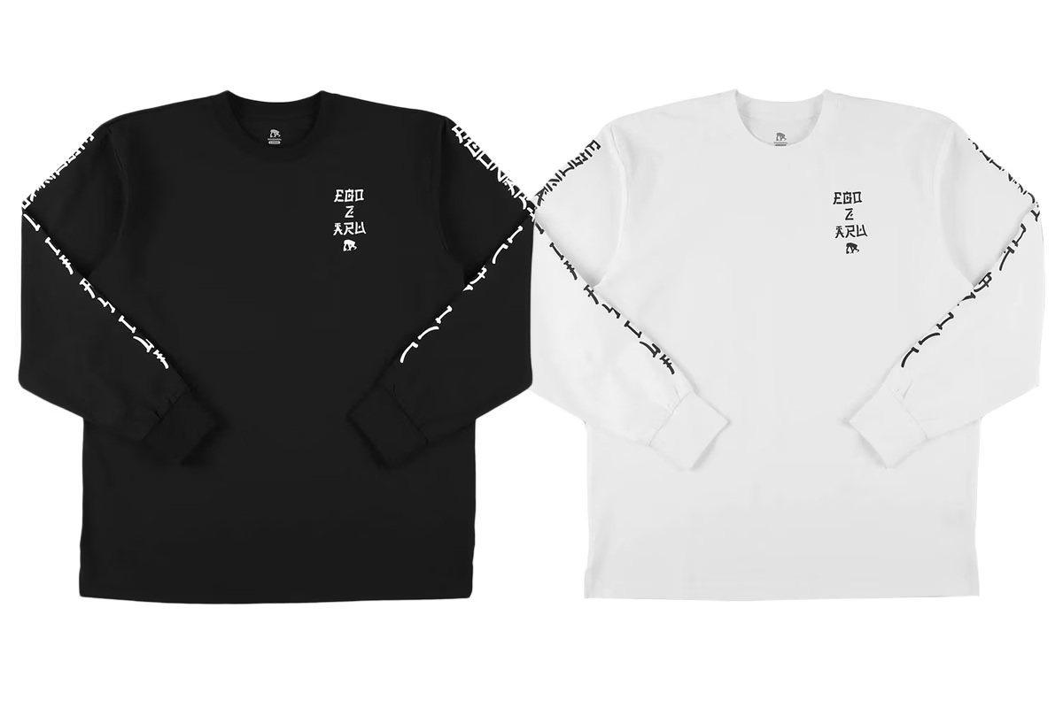 BIGシルエット オリエンタルスリーブロゴ ロングスリーブTシャツ エゴザル 【EZFW25ULS005】 バスケ ロンt 長袖 練習