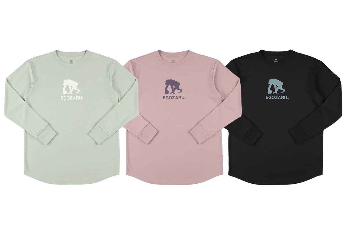 ラインロゴ バックプリントロングスリーブTシャツ エゴザル 【EZFW25ULS008】 バスケ ロンt 長袖 練習