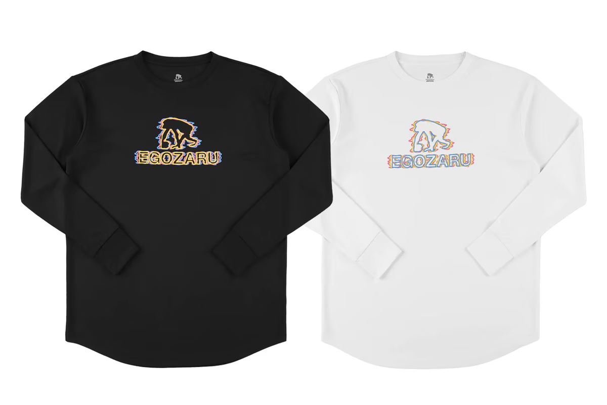 ディストーションロゴ ロングスリーブTシャツ エゴザル 【EZFW25ULS018】 バスケ ロンt 長袖 練習