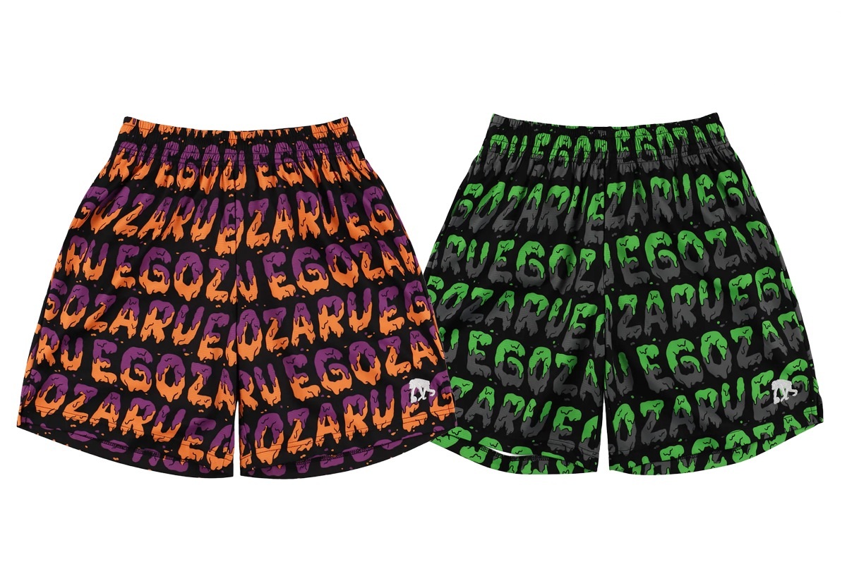 ［ひざ上丈］クリーピーロゴ ショートパンツ エゴザル 【EZFW25UHP008】 バスケ バスパン 短パン 練習