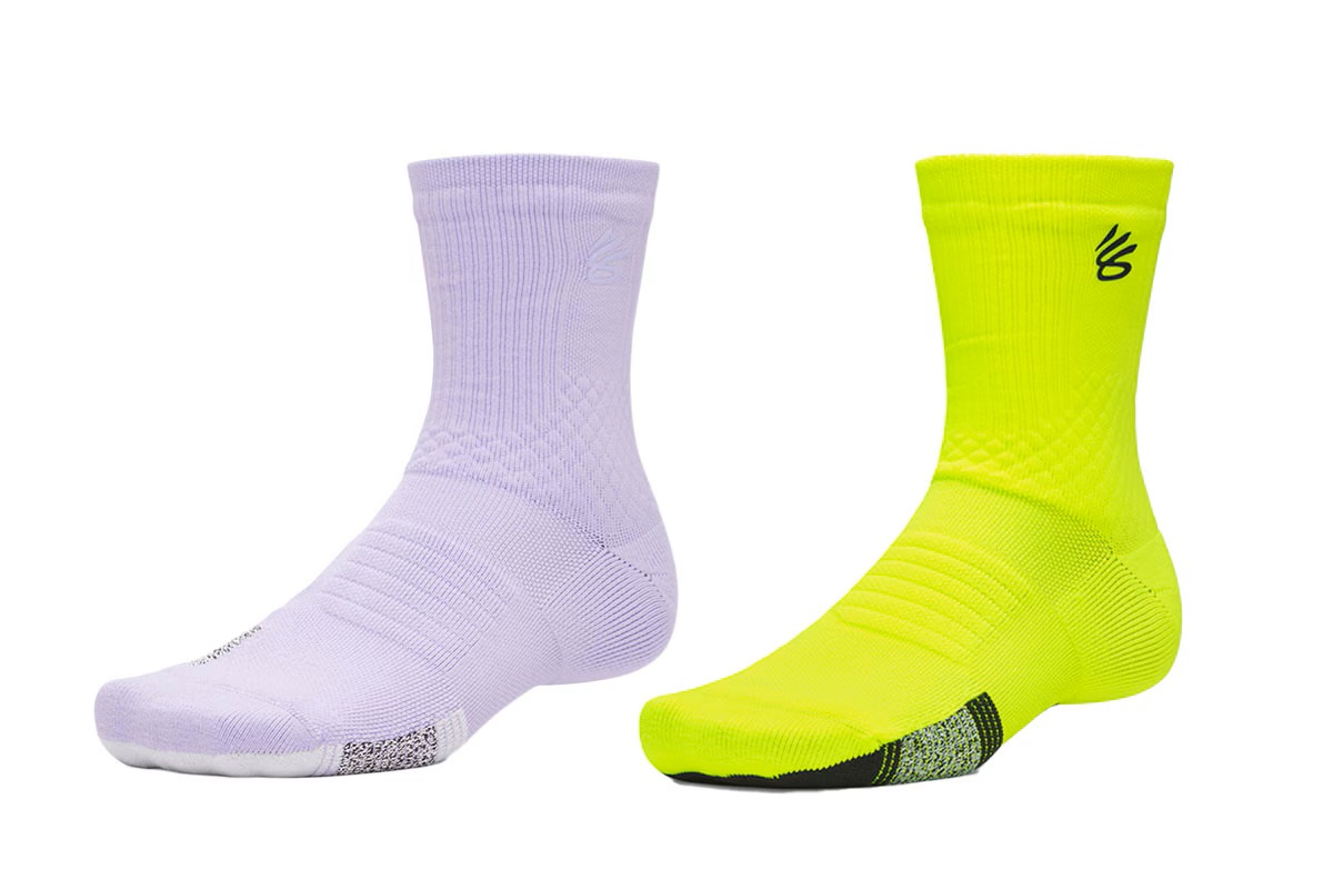 カリー アーマードライ プレーメーカー ミッドクルー ソックス アンダーアーマー 【1376231】 バスケ ソックス バッソク