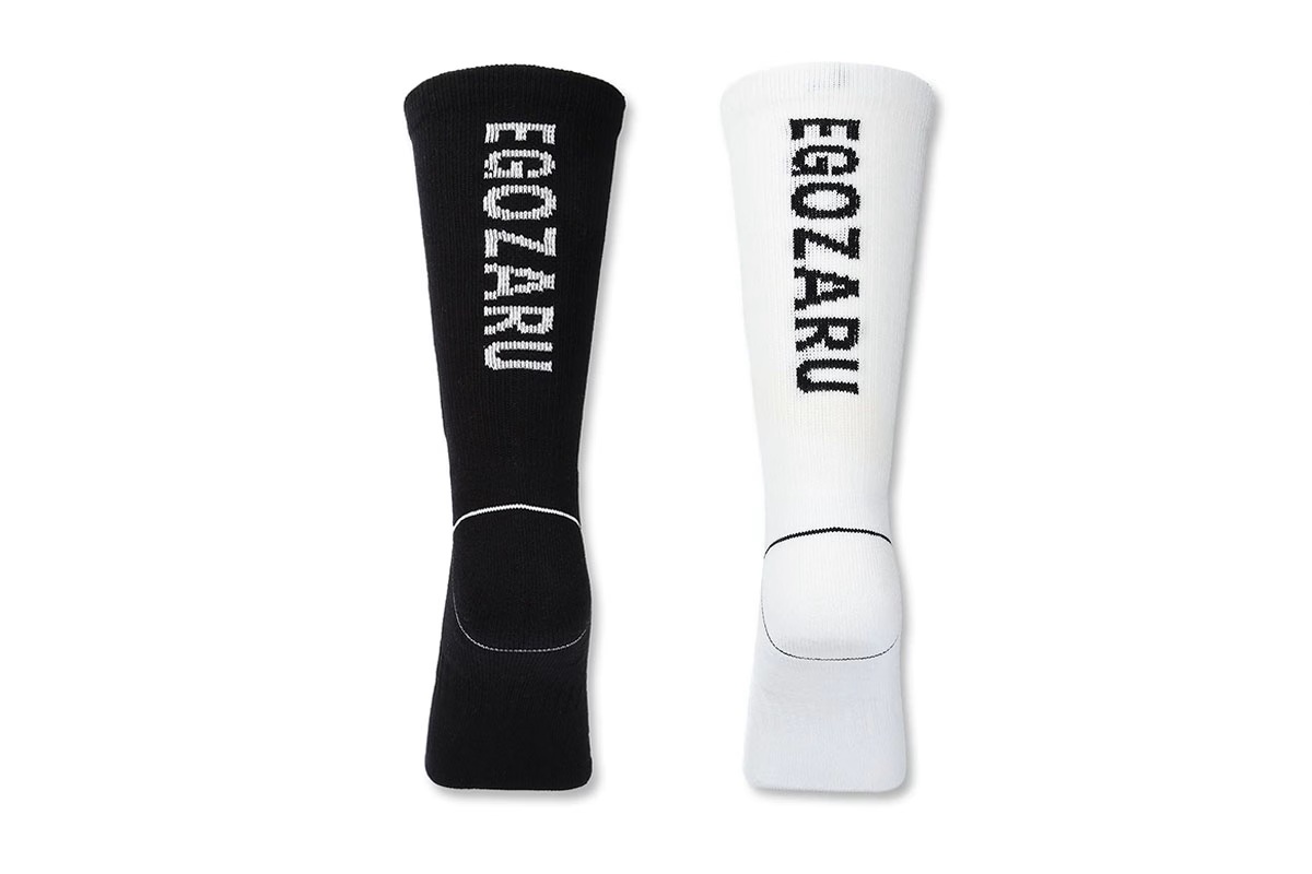 【2足購入でメール便送料無料】 バックロゴソックス エゴザル 【EZAC-F2305】 バスケ ソックス