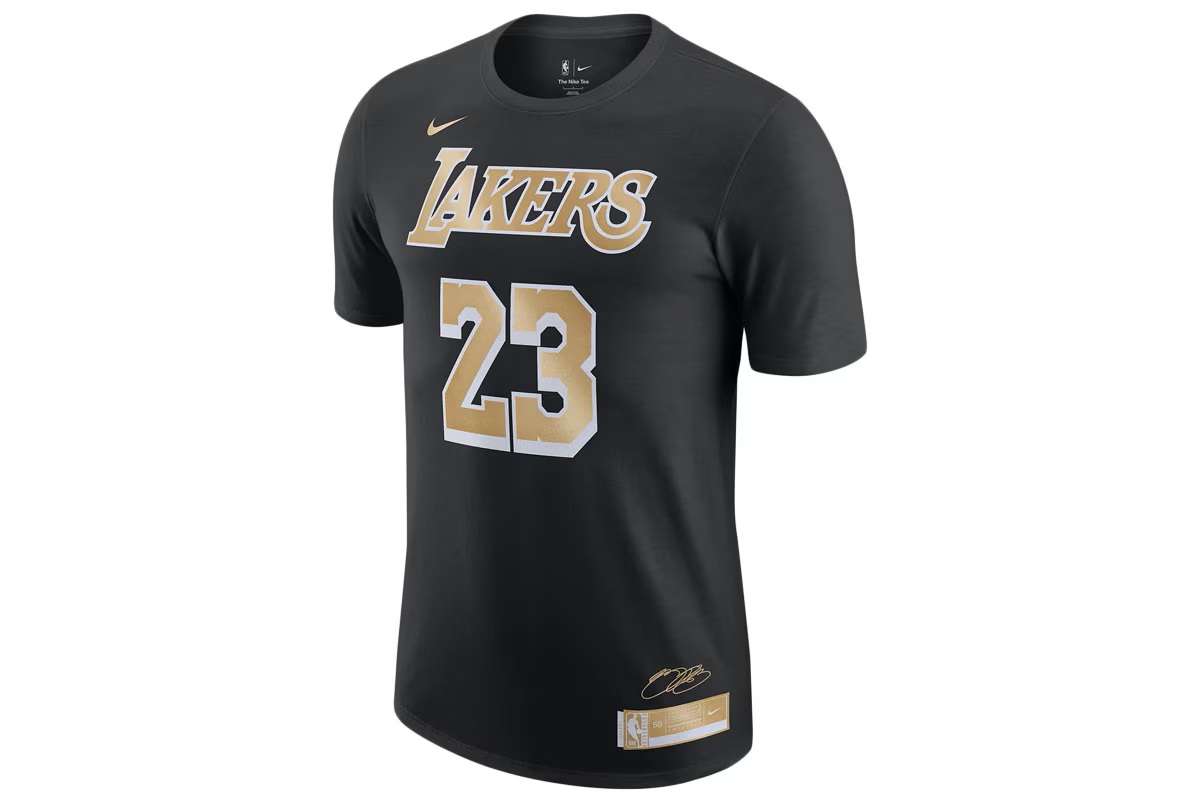 NBA ロサンゼルス・レイカーズ レブロン・ジェームズ セレクトシリーズTシャツ ナイキ 【FV8870-010】 バスケ tシャツ 半袖 
