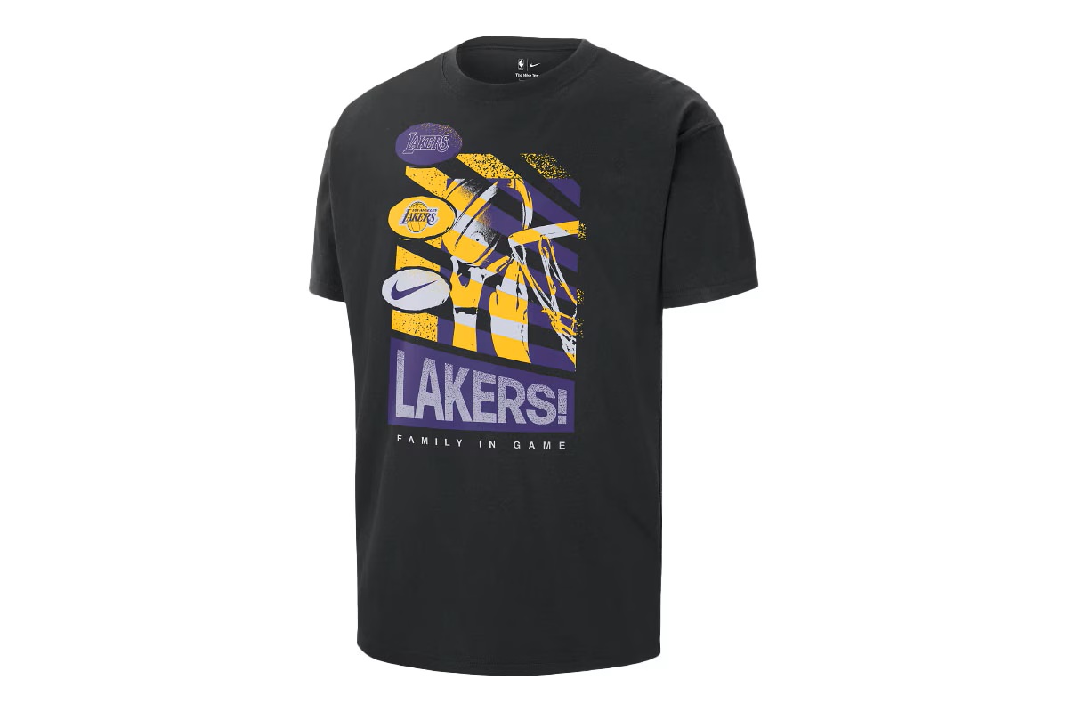 NBA ロサンゼルス レイカーズ コートサイドTシャツ ナイキ 【HF0882-010】 バスケ tシャツ 半袖 