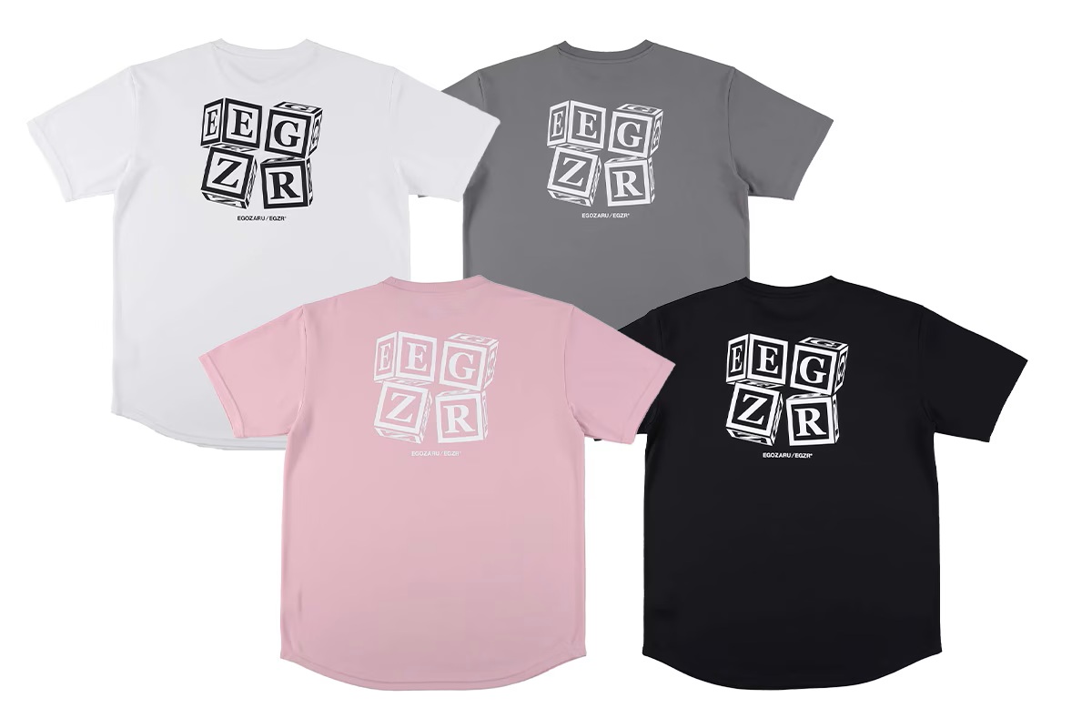 EGZRキューブ バックプリント Tシャツ エゴザル 【EZSS25UST009】 バスケ tシャツ 半袖