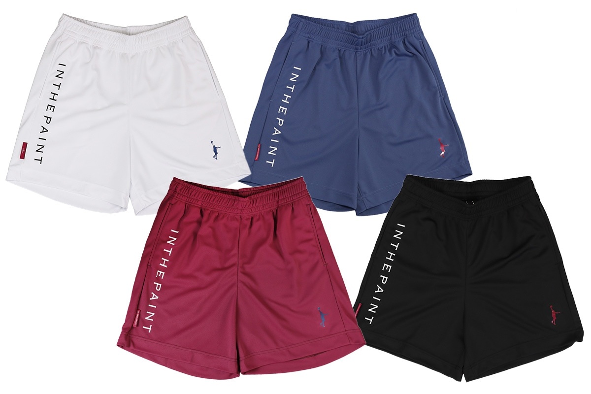 [膝上ショート丈] カーマイン＆インディゴショーツ（ポケット付き） インザペイント【ITP25403】 バスケ パンツ バスパン