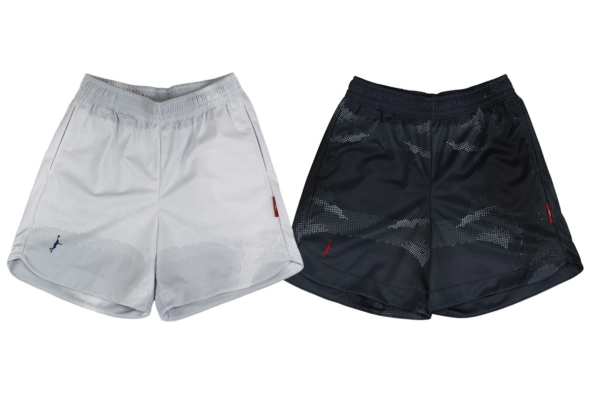 [膝上ショート丈] カーマイン＆インディゴ グラデーションパターンショーツ（ポケット付き） インザペイント【ITP25407】 バスケ パンツ バスパン