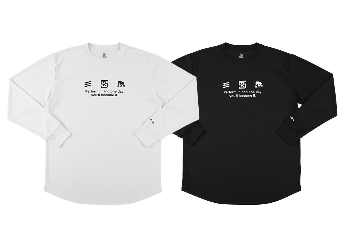 RSスリーロゴ ロングスリーブTシャツ 瀬川琉久モデル エゴザル 【ERAL99ULS003RS】 バスケ ロンt 長袖 練習