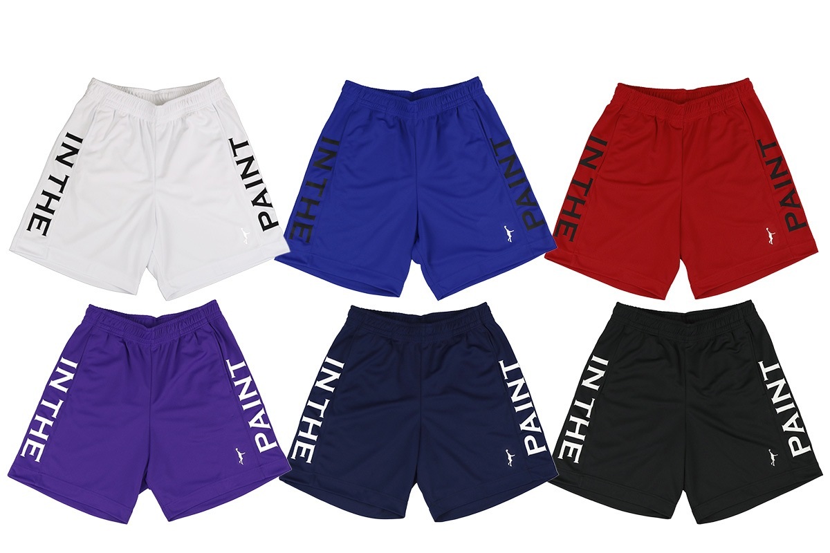 [膝上丈] サイドプリントロゴ ショーツ（ポケット付き） インザペイント 【ITP25438】 バスケ パンツ バスパン