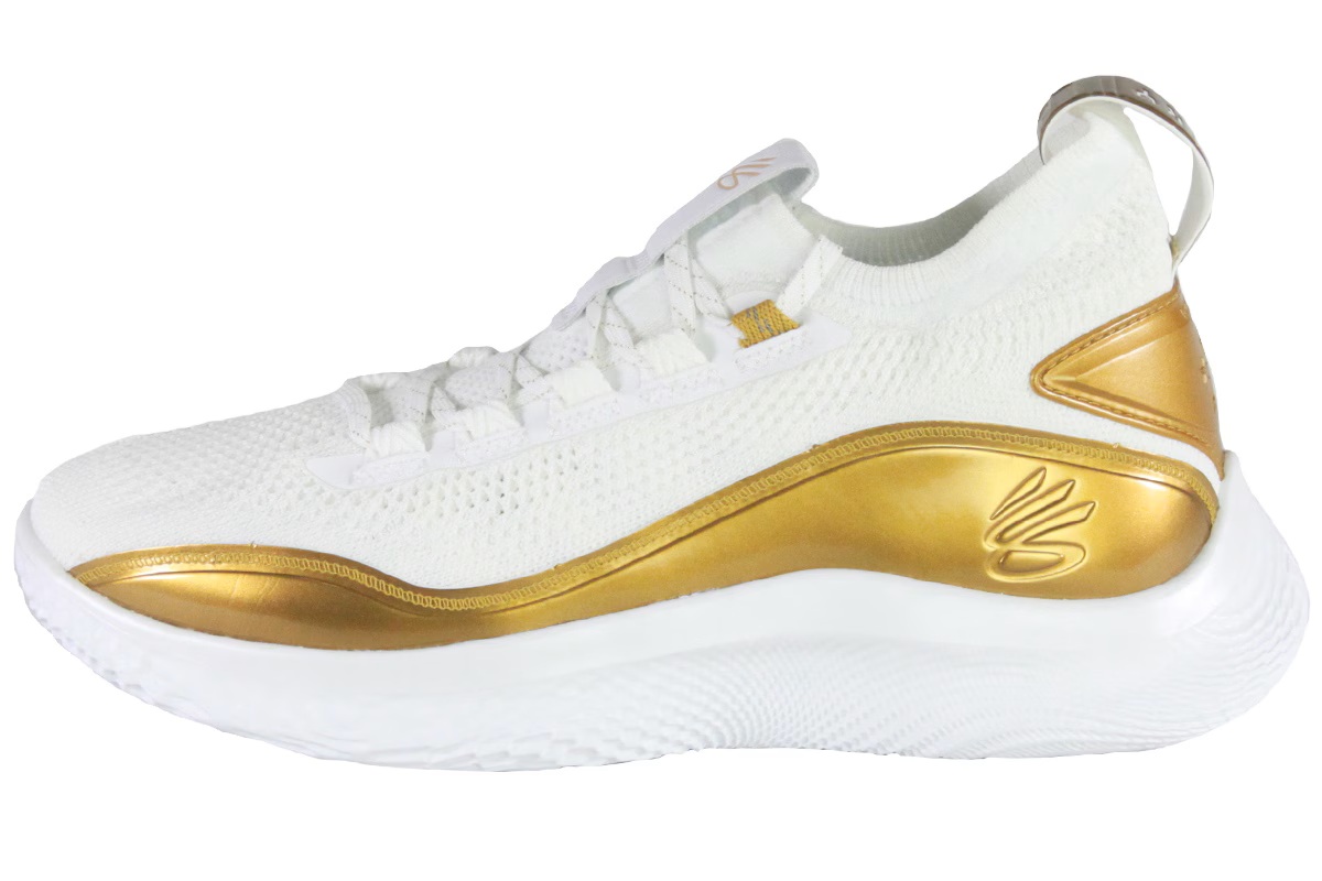 アンダーアーマー UNDER ARMOUR カリー8 Curry8 GOLDEN（WHITE/WHITE/METALIC GOLD）【3024456-102】