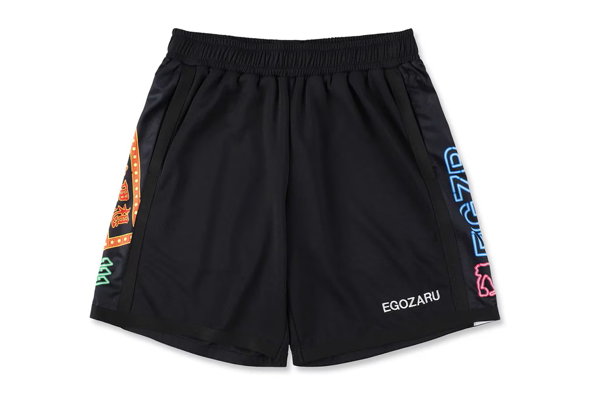 ［ひざ上丈］サイドパネル ネオン カットオフショートパンツ エゴザル 【EZSS25UHP008】 バスケ バスパン 短パン 練習