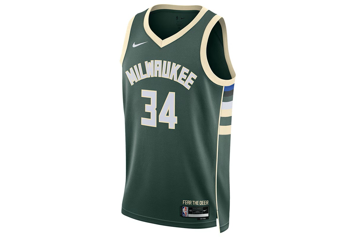 アイコンエディションスウィングマンジャージー ミルウォーキー・バックス #34 ヤニス・アデトクンボ ナイキ NBA 【DN2012-323】 バスケ ユニフォーム