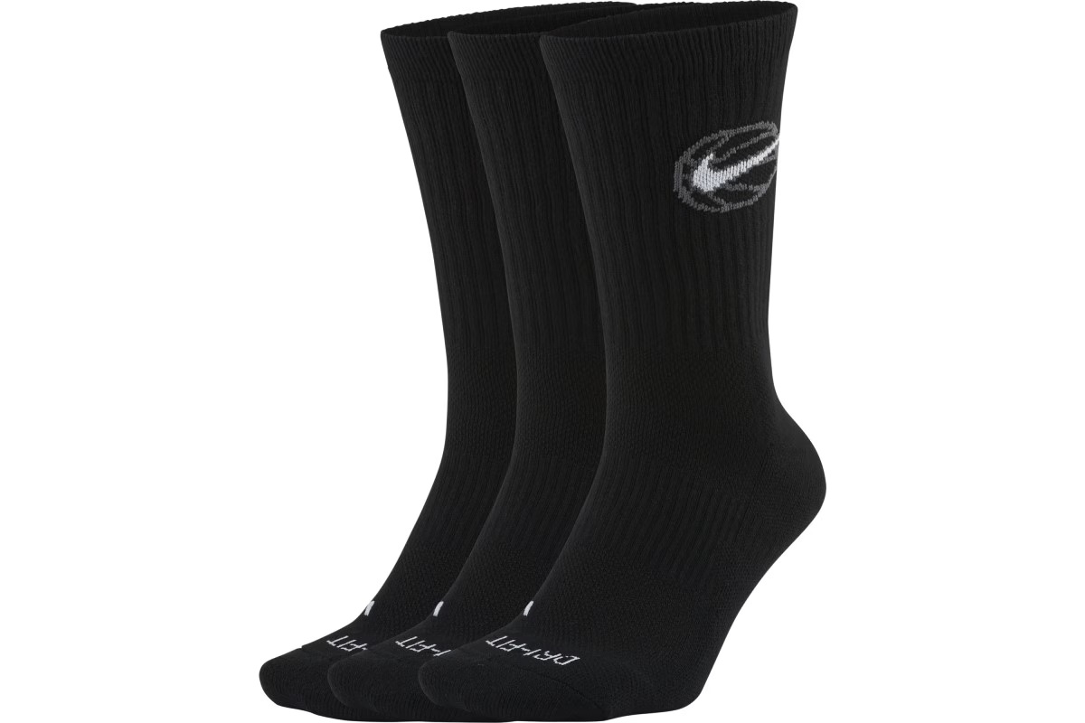ナイキ NIKE エブリデイクルーソックス3足組（ブラック/ホワイト）【DA2123-010】 ▲■