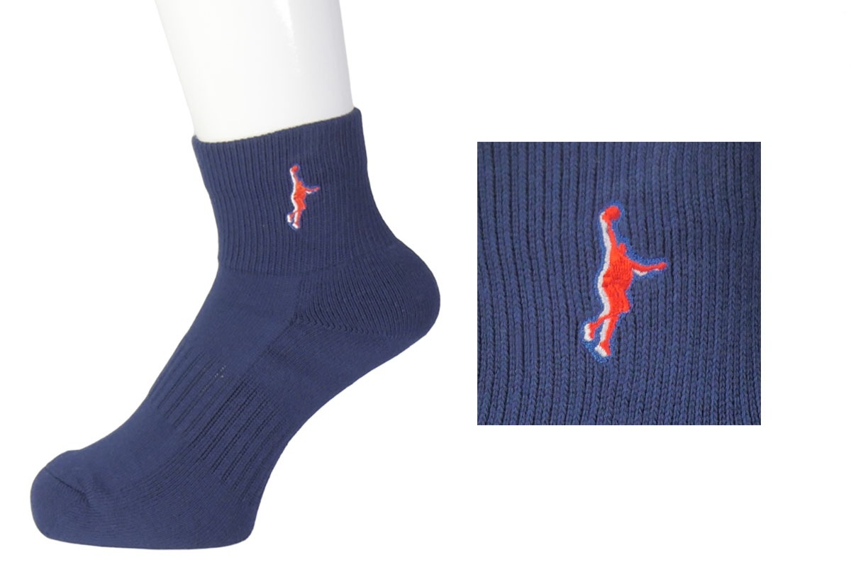 ◆◆ネーム刺繍可能◆【2足購入でメール便送料無料】インザペイント IN THE PAINT 限定カラーソックス【ITP121A-NVYREDWHT】★